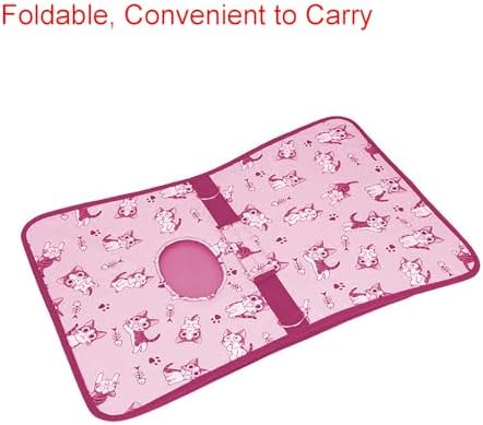Pet Carrier with Shoulder Strap, 14 Inch x 9.4 Inch x 7 Inch Foldable Pink - Image 2