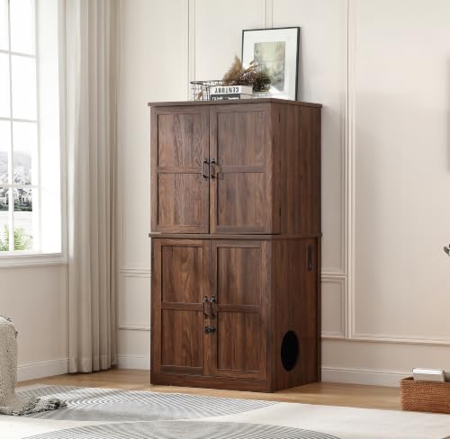 Forest Gravity Extra Large Tall Litter Box Cabinet by ForestGravity