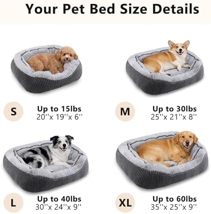 Dog Beds for Medium Small Dogs, Washable Pet Bed - Image 6