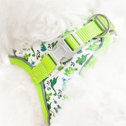 Step in Dog Harness No Pull Dinosaur Adjustable Soft Mesh Harness - Image 6