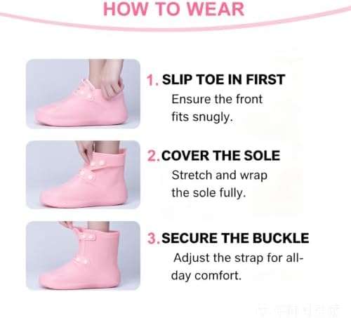 3PCS Pink Dog Bath Kit with Bath Gloves, Shoe Covers - Image 6