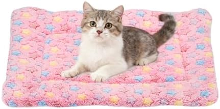 Dog Cat Bed Mat, Soft Coral Fleece Pet Cushion Pad by Unknown