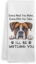 Funny Boxer Dog Kitchen Towels Decor Gifts by XNXLDYLH