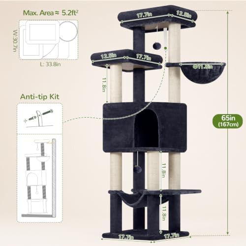 Globlazer F65D Corner Cat Tree Tower - Image 6