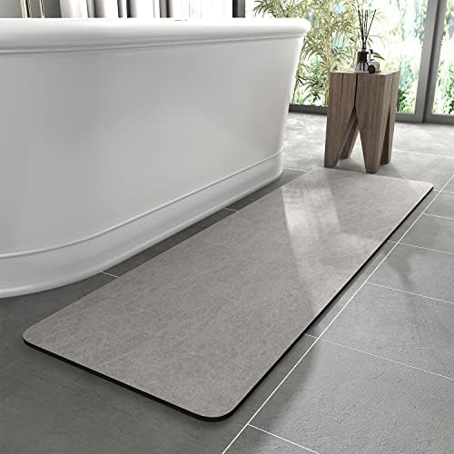 MontVoo -Bath Mat Rug-Rubber Backing Non Slip Quick Dry Absorbent Thin Bathroom by MontVoo