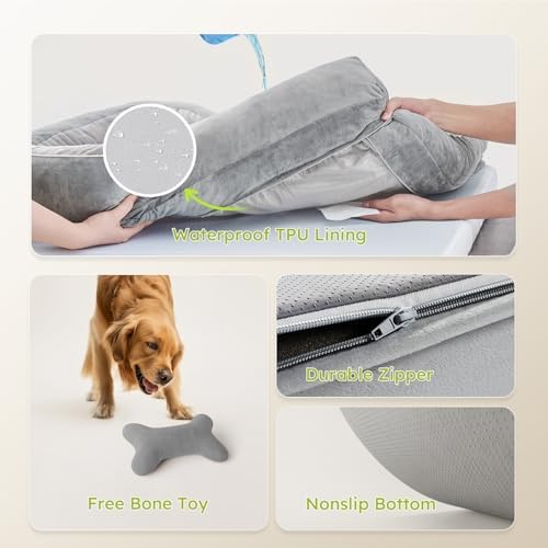 CWAWZ Jumbo Dog Beds for Extra Large Dogs, Orthopedic Dog Bed - Image 6