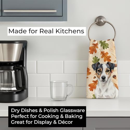Caroline's Treasures Jack Russell Terrier Dogs Kitchen Towel 15x25 - Image 3