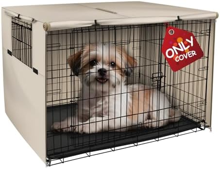 Explore Land Dog Crate Cover, 18 inches, Light Tan by ExploreLand