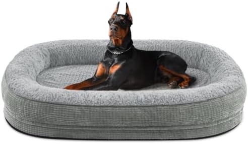 JOEJOY Orthopedic Dog Bed for Extra Large Dogs, XXL Egg-Crate Memory Foam Pet by JOEJOY