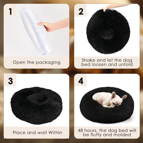 Extra Large Dog Beds, 36in Human Dog Anxiety Relief Comfort Bed - Image 6