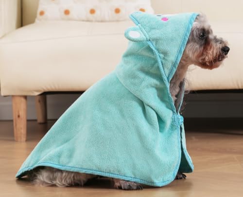 Dog Hooded Bathrobe Towel Fast Drying Absorbent Bath Warm Blanket - Image 6