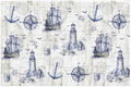 Giwawa Nautical Anchor Bath Rug Sailboat Lighthouse Soft Doormat Non Slip by Giwawa