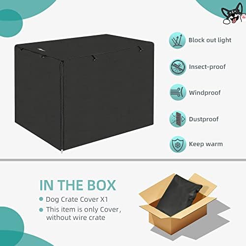 Seiyierr Dog Crate Cover, 30 Inch Dogs Kennel Covers - Image 5