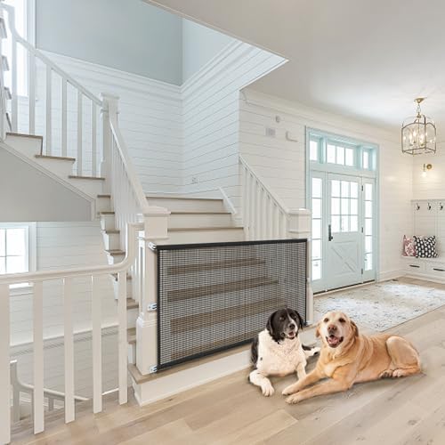 Dog Gate Indoor Pet Gates for Stairs: Dogs Screen Mesh Gate for The House Magic - Image 2