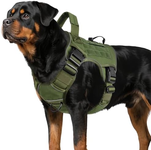 WINGOIN Green Tactical Dog Harness by WINGOIN