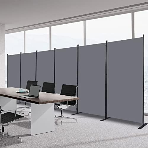 Room Divider 6 Panel-204''Wide, 6FT Room Dividers and Folding Privacy Screen by HOMSCREENER
