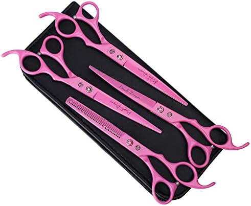 Purple Dragon 7.0 inch Dog Grooming Scissors Set by PurpleDragon