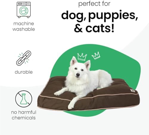 Molly Mutt Dark Brown Dog Bed Cover, Non-Toxic & 100% Cotton - Image 4