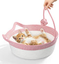 Cat Bed, Cotton Rope Instinct Basket by WEAVELYRICS