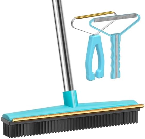 Carpet Rake 60" Long Handle, Pet Hair Remover, Carpet Broom by SOCCSOPetHairRemover