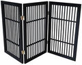 Urnporium Pet Dog Gate Freestanding, Strong Durable Folding Wooden Fence by Urnporium