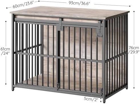 HOOBRO Dog Crate Furniture, 36.6" Heavy Duty Dog Kennel - Image 3