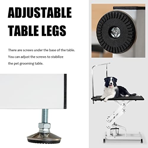 42.5” Pet Dog Hydraulic Grooming Table Adjustable Height Trimming Drying Table - Image 5