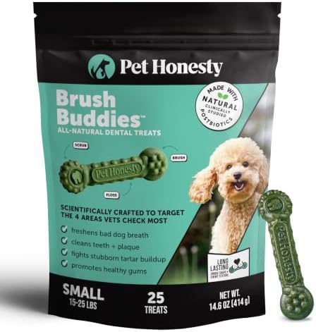 Pet Honesty Brush Buddies Vet Backed Dog Dental Chews by PetHonesty