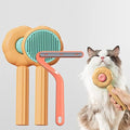 Pet Grooming Brush, Self-Cleaning Sliker Shedding Brush by absob