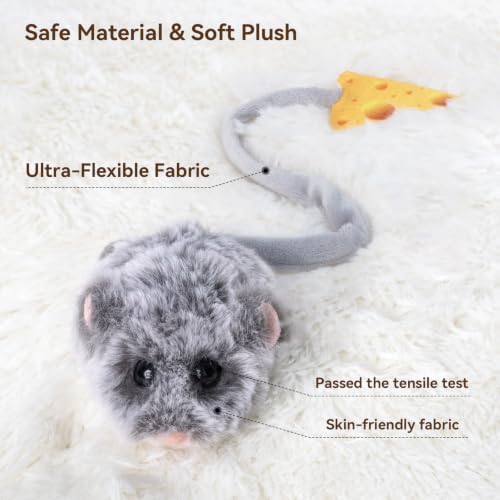Migipaws Interactive MigiMouse Cat Toy 360° Rolling & Spin - Image 5