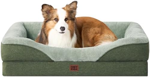 EHEYCIGA Orthopedic Dog Bed for Medium Dog, Memory Foam Dog Couch by EHEYCIGA