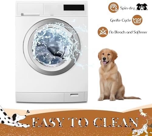 Flannel Dog Bed Covers Replacement Washable 52" x 28" x 6" - Image 6