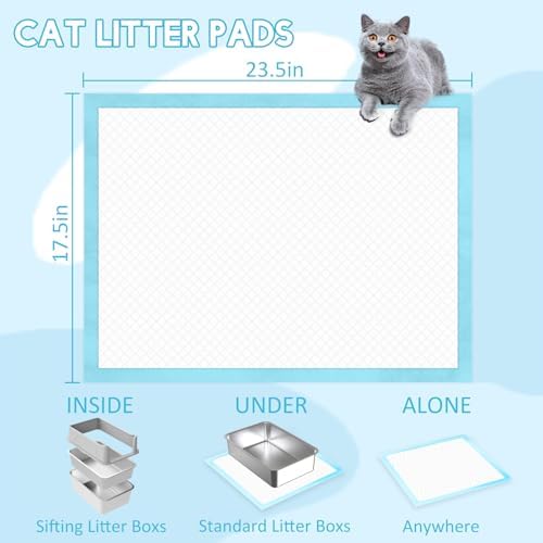 Cat Litter Pads, 23.5” L x 17.5” W Cat Pad Refills - Image 2