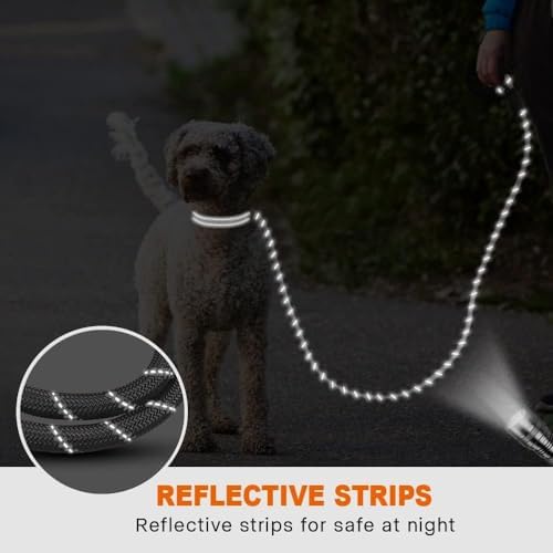 Taglory Rope Dog Leash for Small Medium Dogs, 4 FT Padded Handle - Image 5