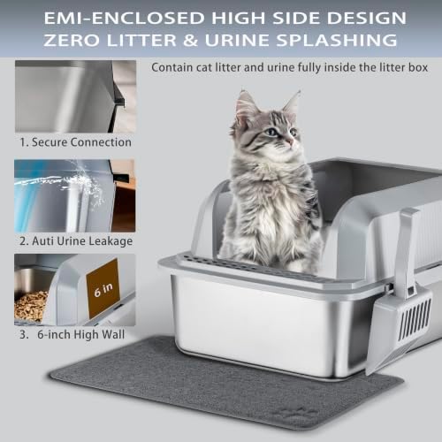 KalraMay Stainless Steel Sifting Litter Box - Image 6