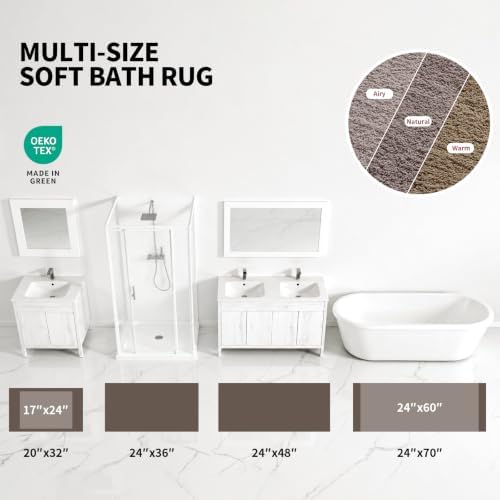 ILANGO Toilet Rugs U Shaped 22" × 24", Soft Absorbent Microfiber Bath Rugs - Image 5
