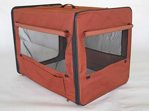 Go Pet Club 32" Soft Collapsible Dog Crate, Portable Pet Carrier, Thick Padded - Image 4