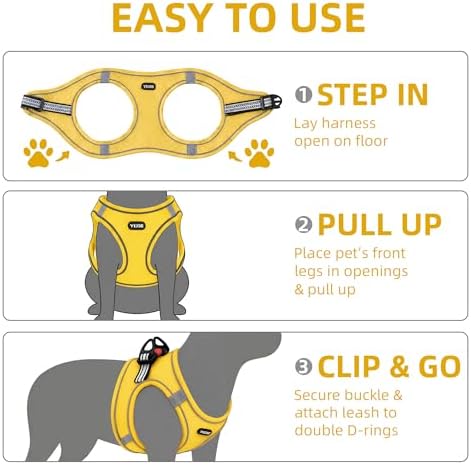 ROYPET Step-in Air Dog Harness, All Weather Mesh Step in Vest Harness - Image 5