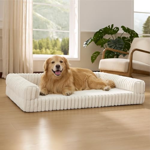Bedsure ComfyFleece® Memory Foam Orthopedic XL Plus Dog Bed 48" by BEDSURE