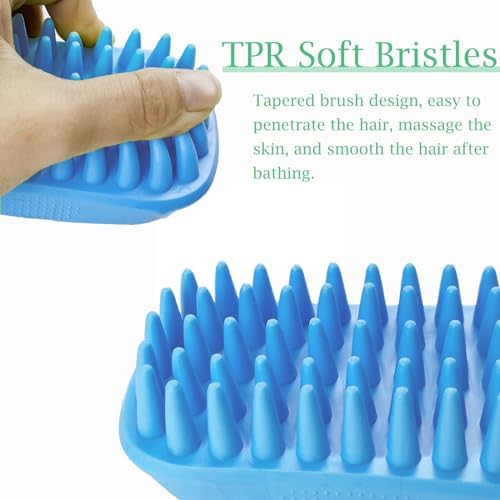 Dog Bath Brush Pet Silicone Shampoo Brush - Image 2