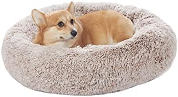Bedfolks Calming Fluffy Donut Dog Bed by Bedfolks