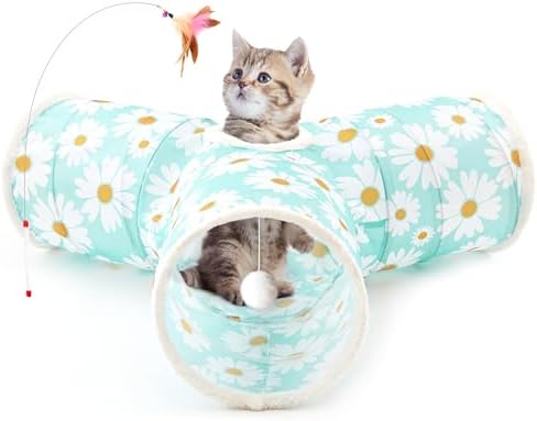 Tempcore Cat Tunnel, 3-Way Collapsible Toy by Tempcore