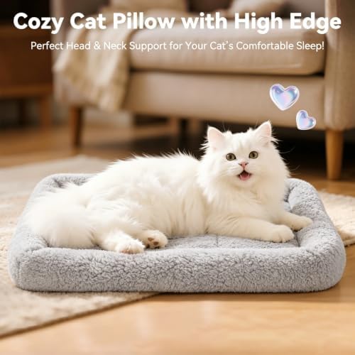 LESYPET Cat Bed for Indoor Cats, Cat Bed Curl Sleep Cushion - Image 3
