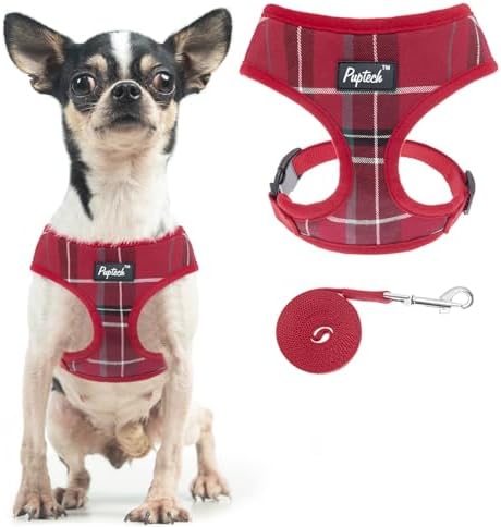 PUPTECK Small Dog Harness and Leash Set No Pull by PUPTECK
