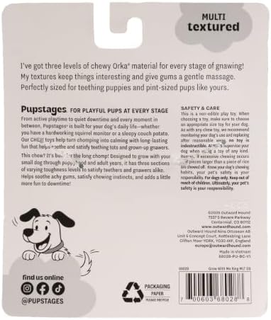 Grow-With-Me Ring Dental Dog Chew Toy, Bounces & Floats - Image 3