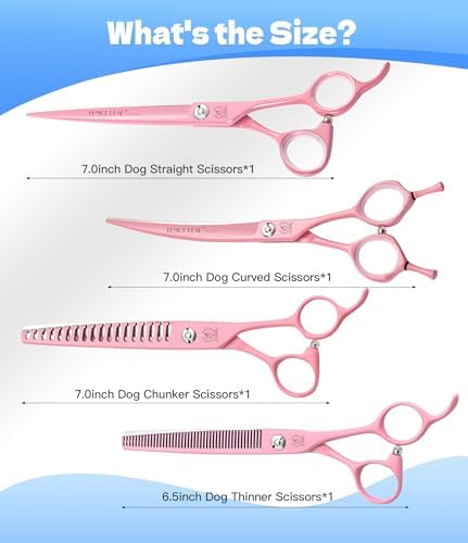 6.5" Professional Thinning Dog Grooming Scissors, Japanese 440C Stainless Steel - Image 6