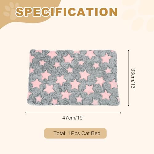 Dog Cat Bed Mat, Soft Coral Fleece Pet Cushion Pad - Image 2