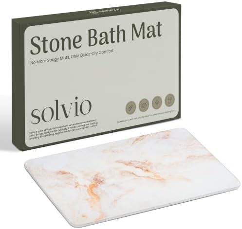 Quick Dry Shower Stone Bath Mat, Super Absorbent & Non-Slip 24 x 16 Inch by Unknown