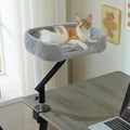 PAWZ Road Cat Desk Bed 360°Rotating Supports to 50 Lbs Cozy Nest by PAWZRoad