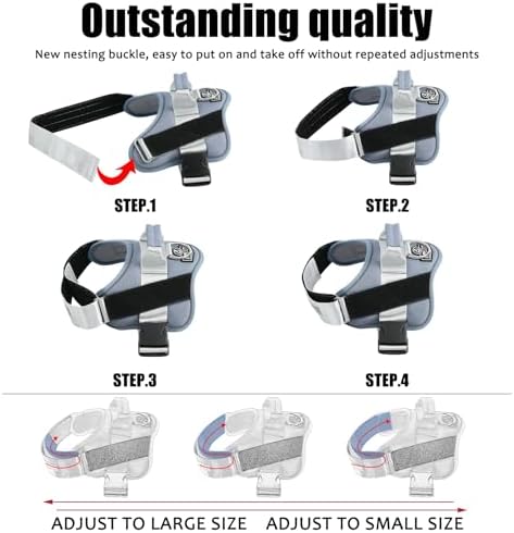 Bolux Dog Harness, No-Pull Reflective Dog Vest, Breathable Adjustable Pet - Image 3